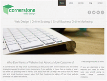 Tablet Screenshot of cornerstonewebdesign.com.au